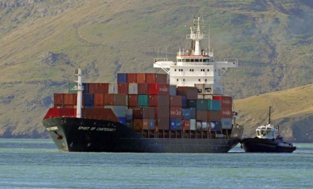 货柜码头，SPIRIT OF CANTERBURY Container Ship .