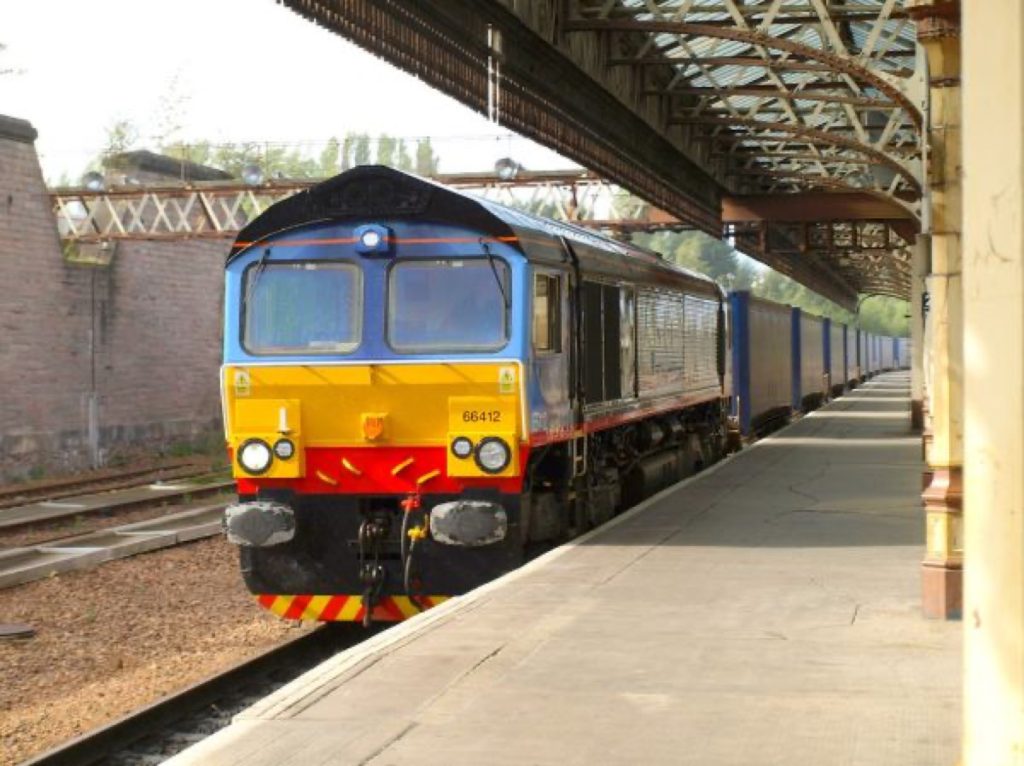 联运集装箱，Blue Train at Perth.