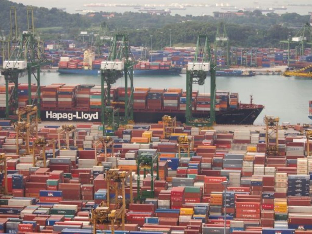 码头货柜船，Singapore Ship Docks (PSA)