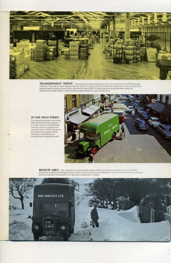 货运仓库，BRS Parcels Brochure c 1967.