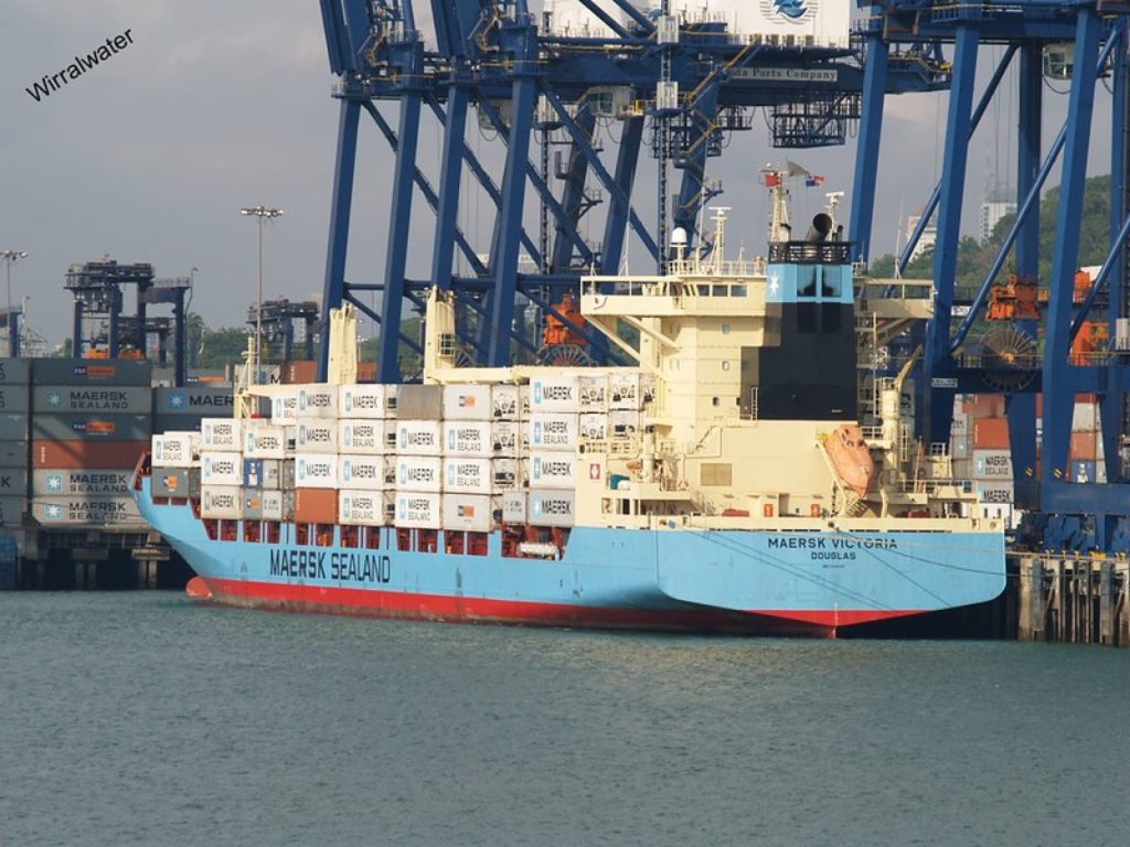货柜码头,Maersk victoria container ship