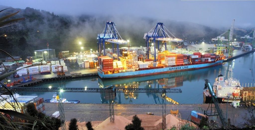 集装箱堆场,Port Chalmers Container Terminal Panorama