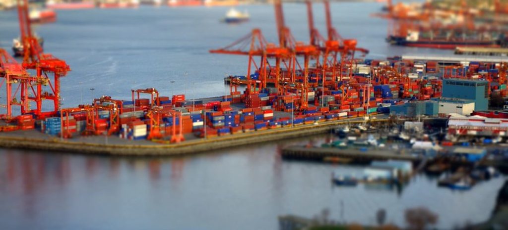 集装箱堆场，Port of Vancouver Container Terminal