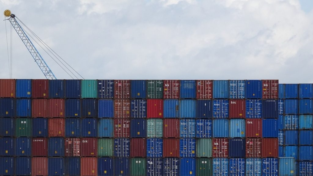 港口集装箱货柜,Shipping container stacks - Port of Rotterdam - 2014 - 5.jpg