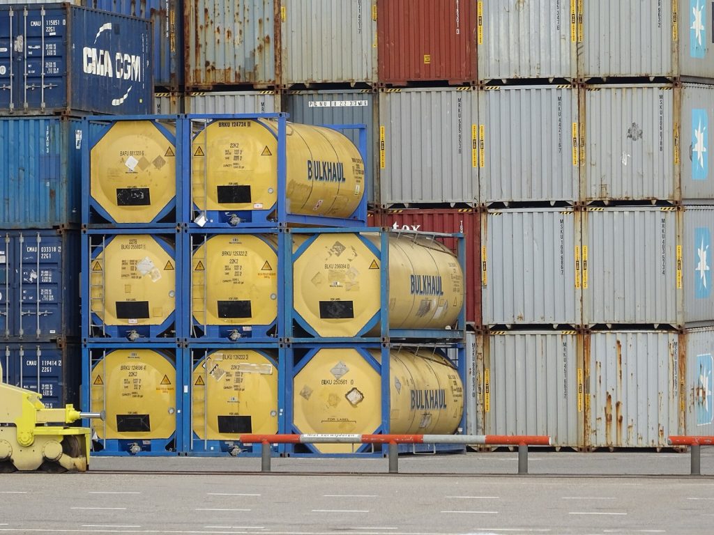 港口集装箱货柜，Shipping container stacks - Port of Rotterdam - 2017 - 4.jpg