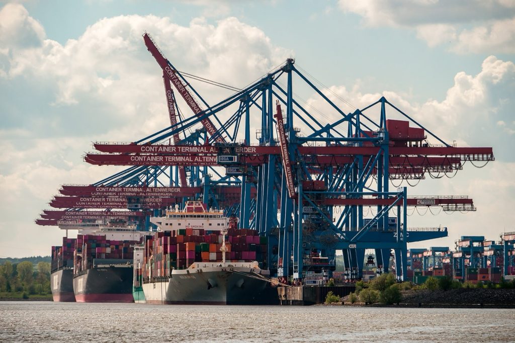 集装箱堆场，WP Ahoi, Container Terminal Altenwerder, Hamburg (P1080529).jpg